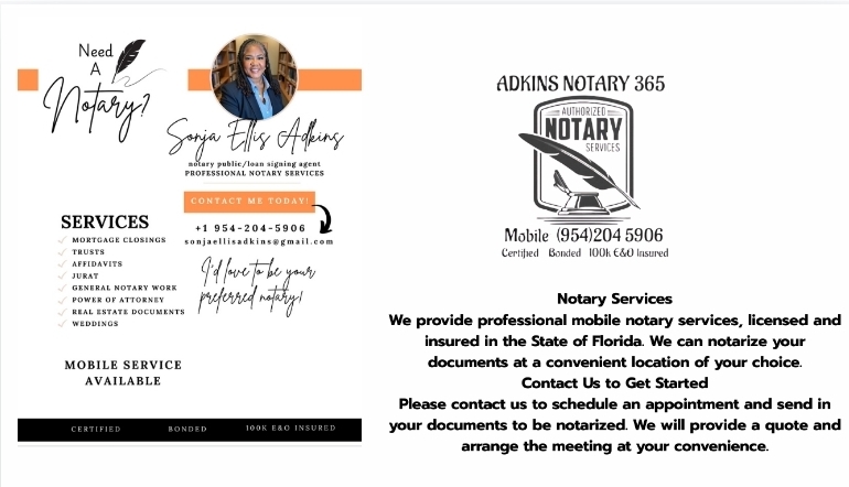 Notary services.